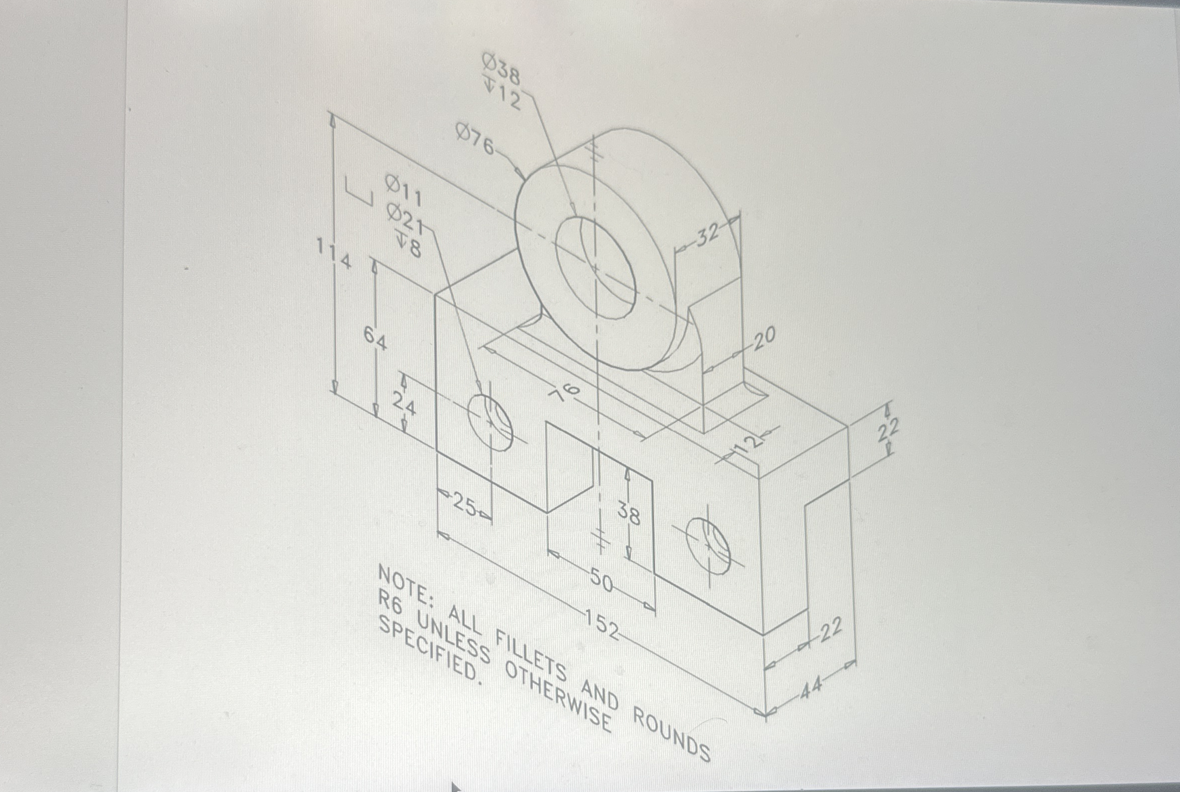 Model the following part on ONSHAPE