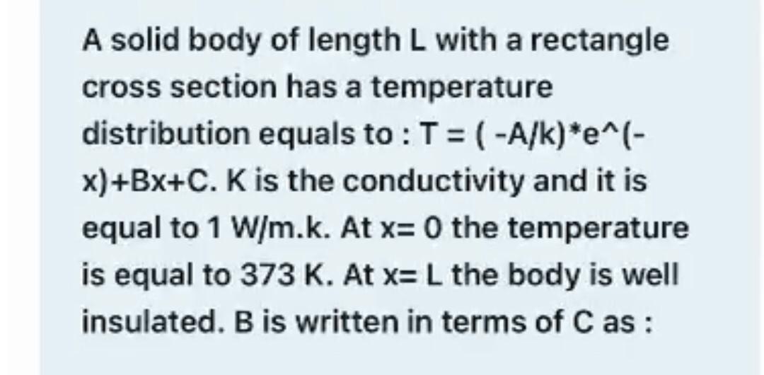 A solid body of length L with a rectangle cross