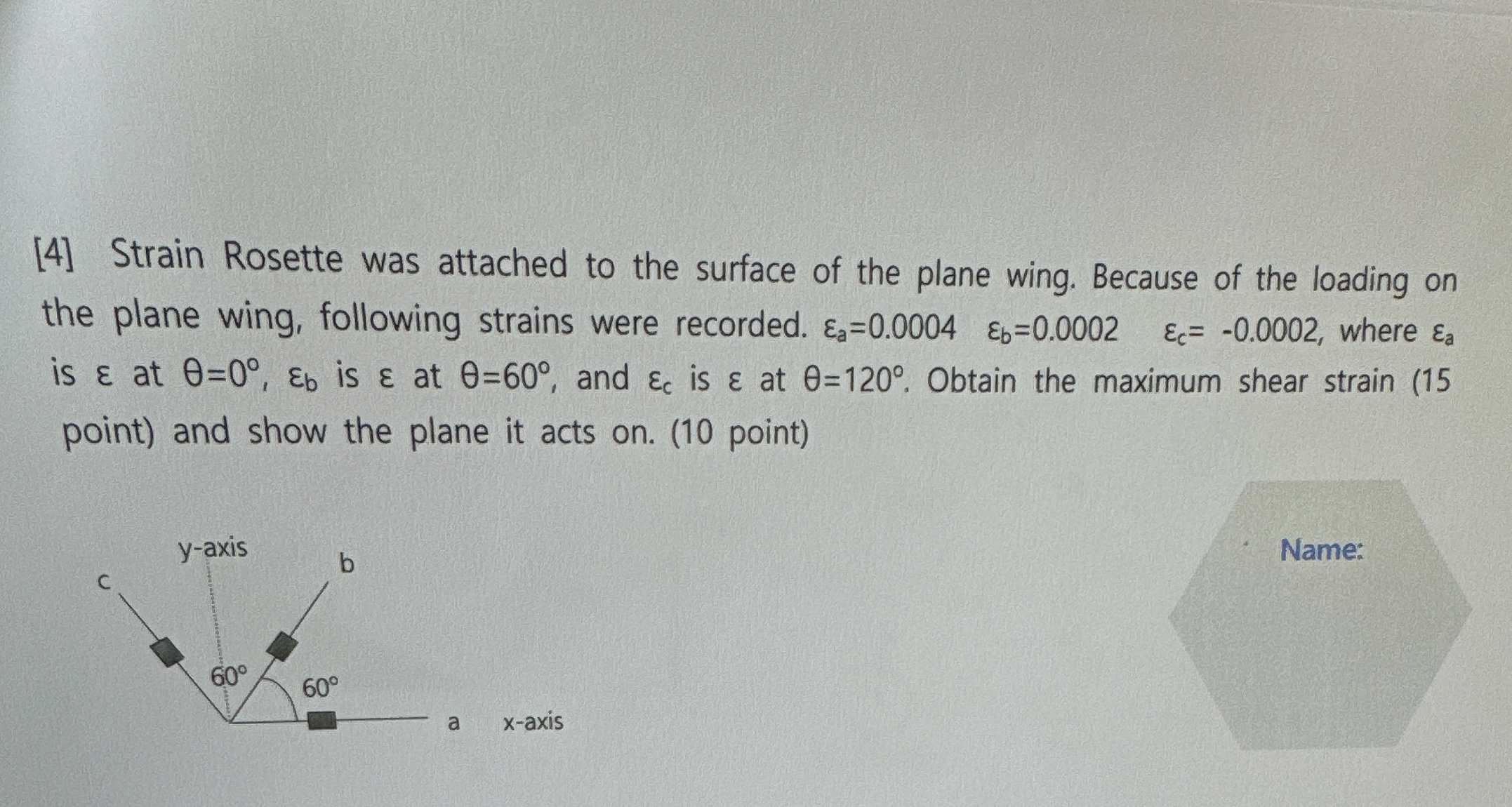 [ 4 ] Strain Rosette was attached to the surface