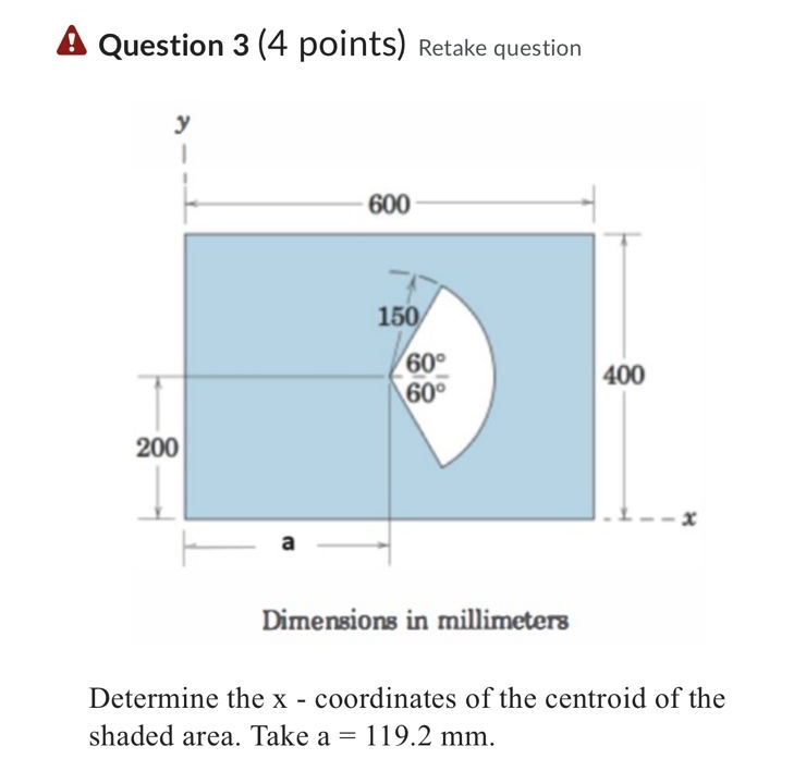 Question 3 ( 4 points ) Retake question Determine