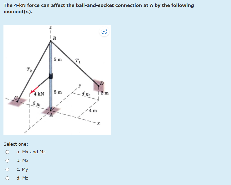 The 4 - kN force can affect the ball - and -
