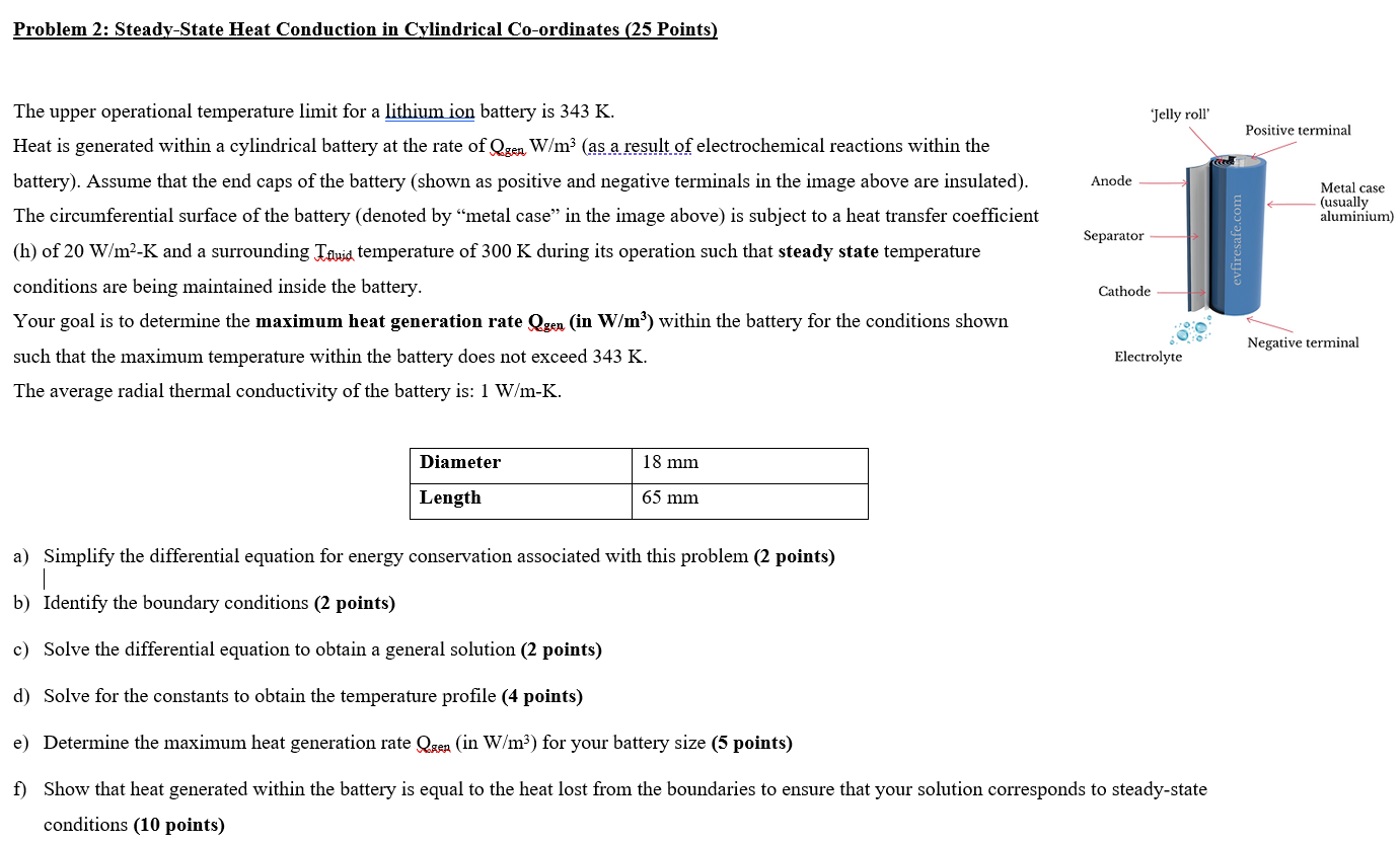 Problem 2 : Steady - State Heat Conduction in