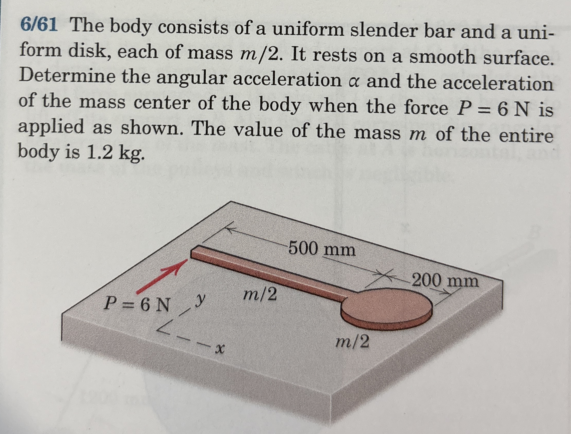 6 / 6 1 The body consists of a uniform slender