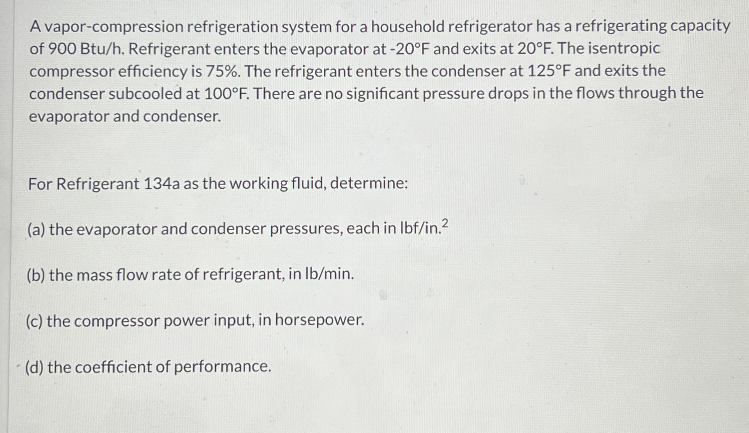A vapor - compression refrigeration system for a