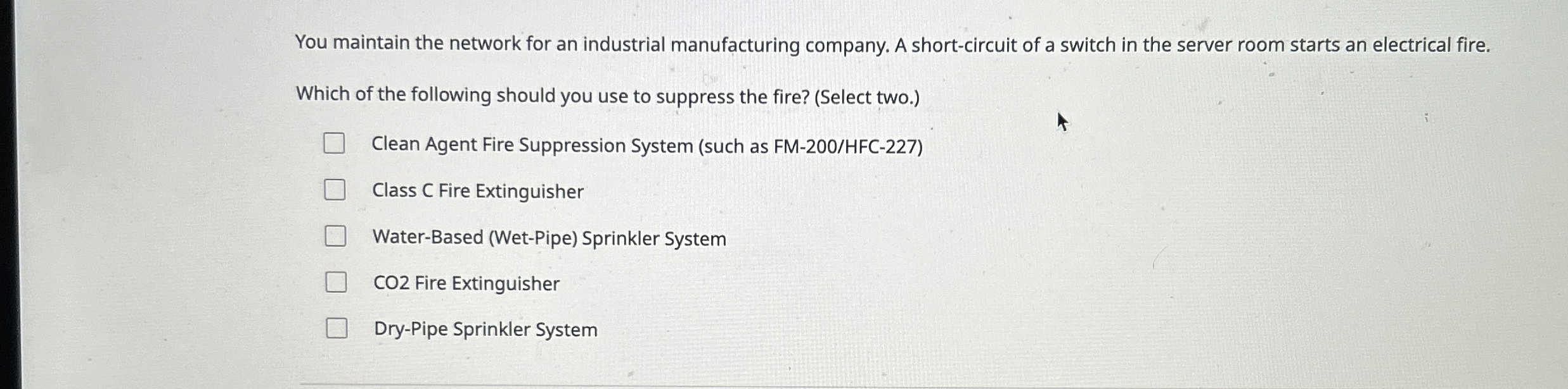 You maintain the network for an industrial