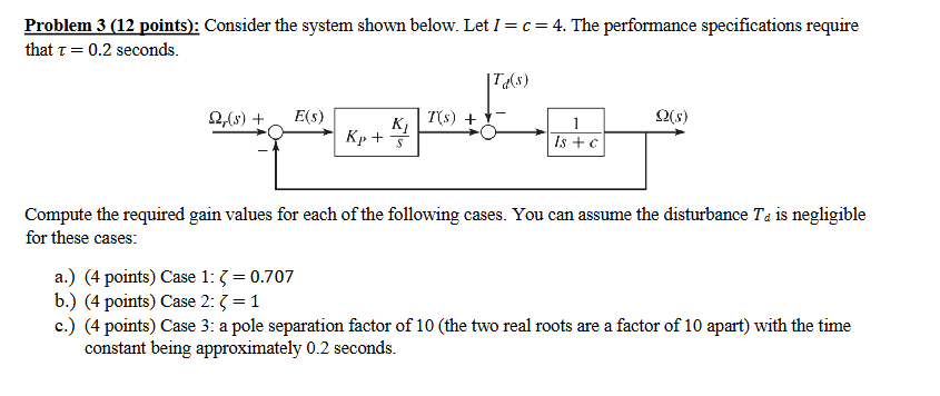 Problem 3 ( 1 2 points ) : Consider the system