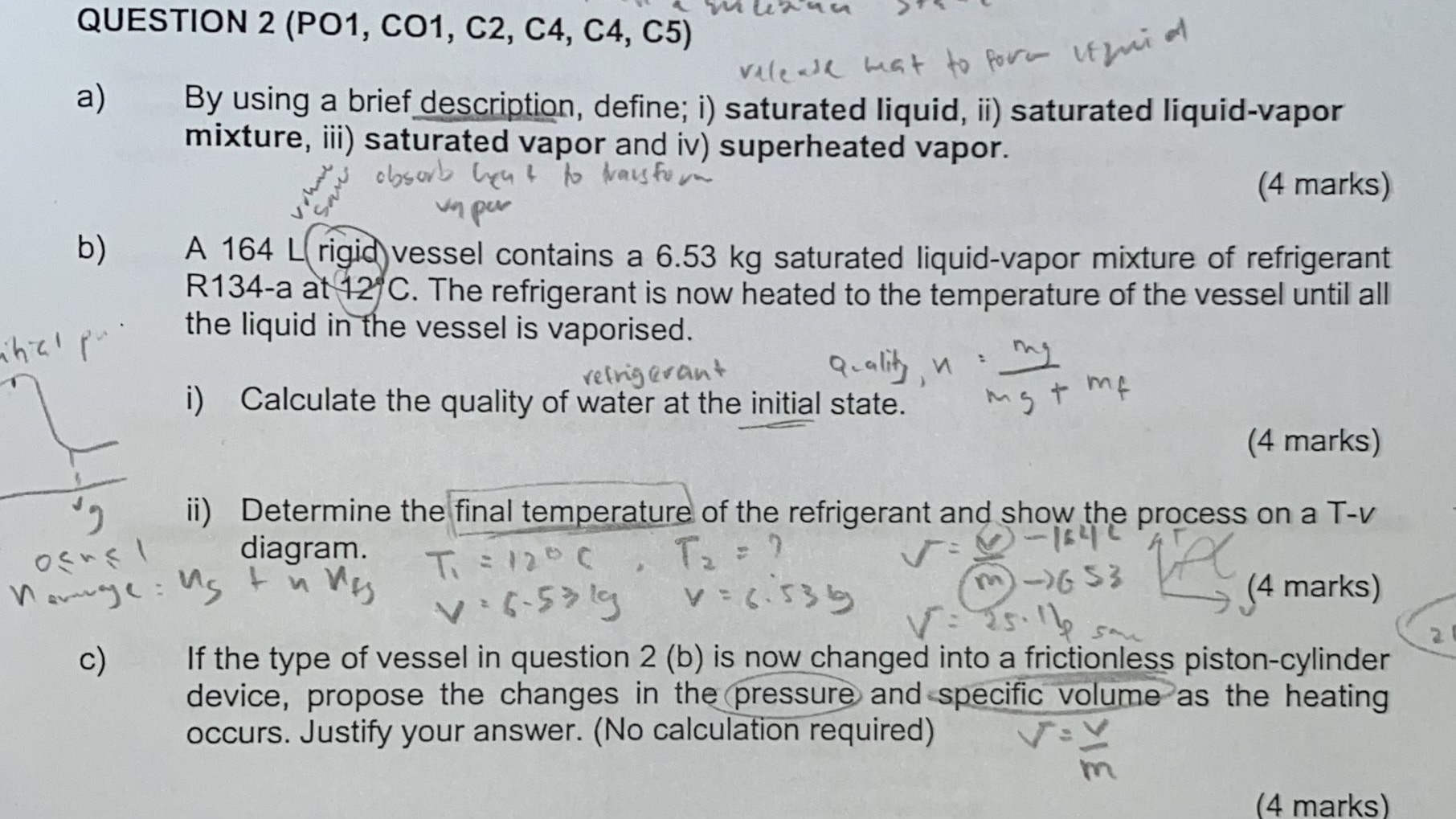 QUESTION 2 ( PO 1 , CO 1 , C 2 , C 4 , C 4 , C 5