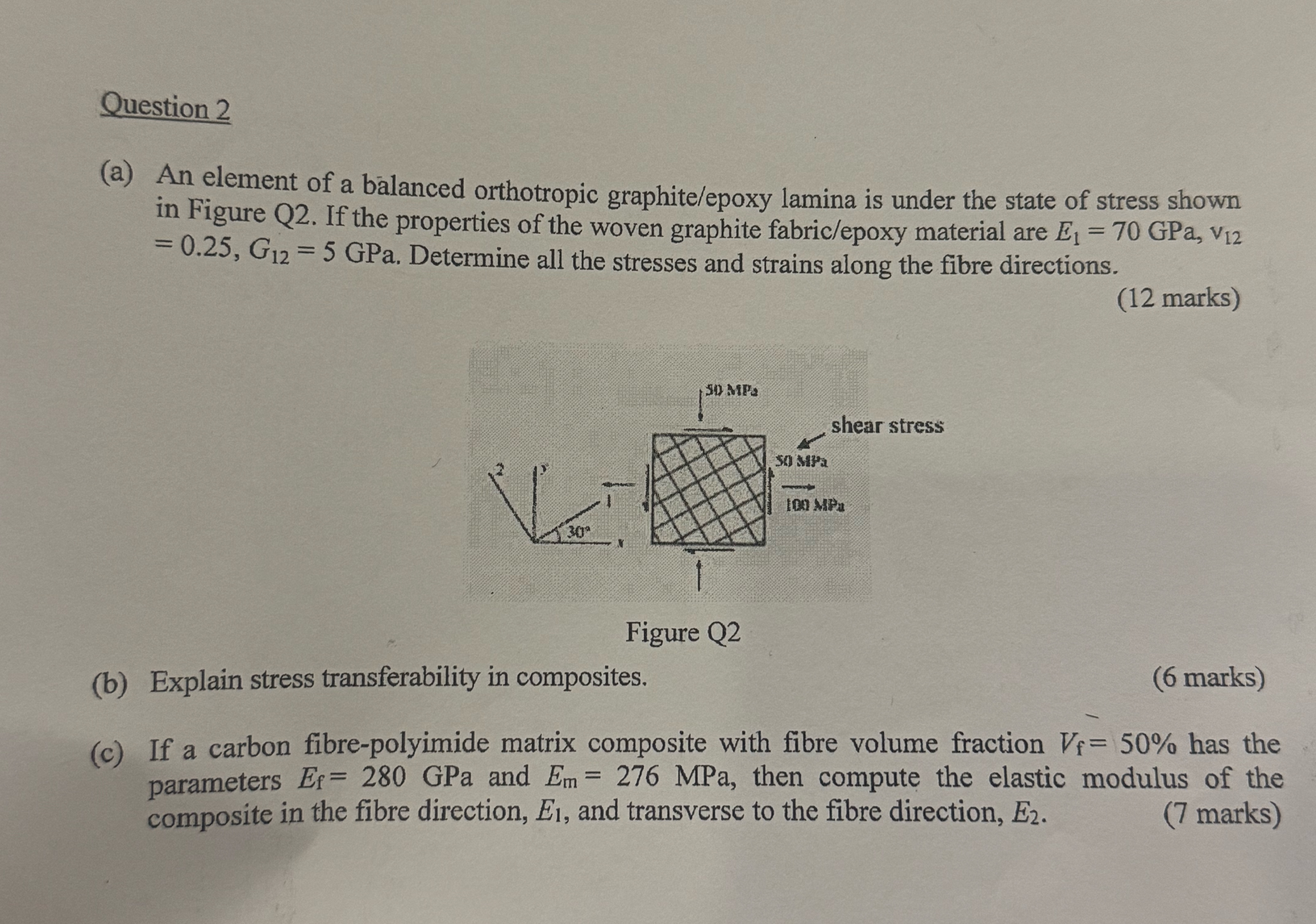 Question 2 ( a ) An element of a balanced