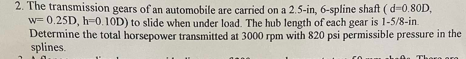 The transmission gears of an automobile are