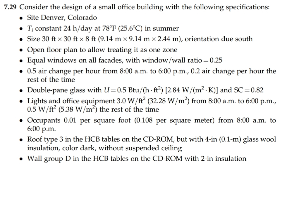 7 . 2 9 Consider the design of a small office