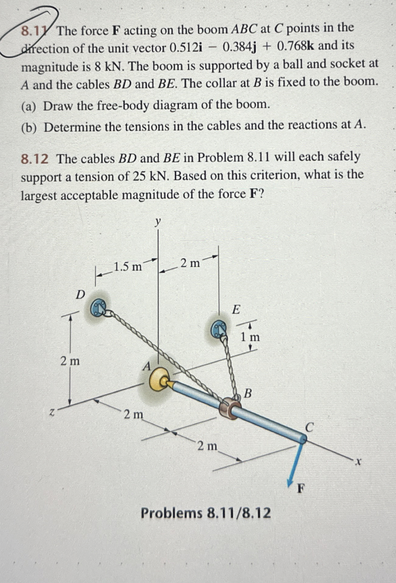 do only 8 . 1 1 8 . 1 The force F acting on the