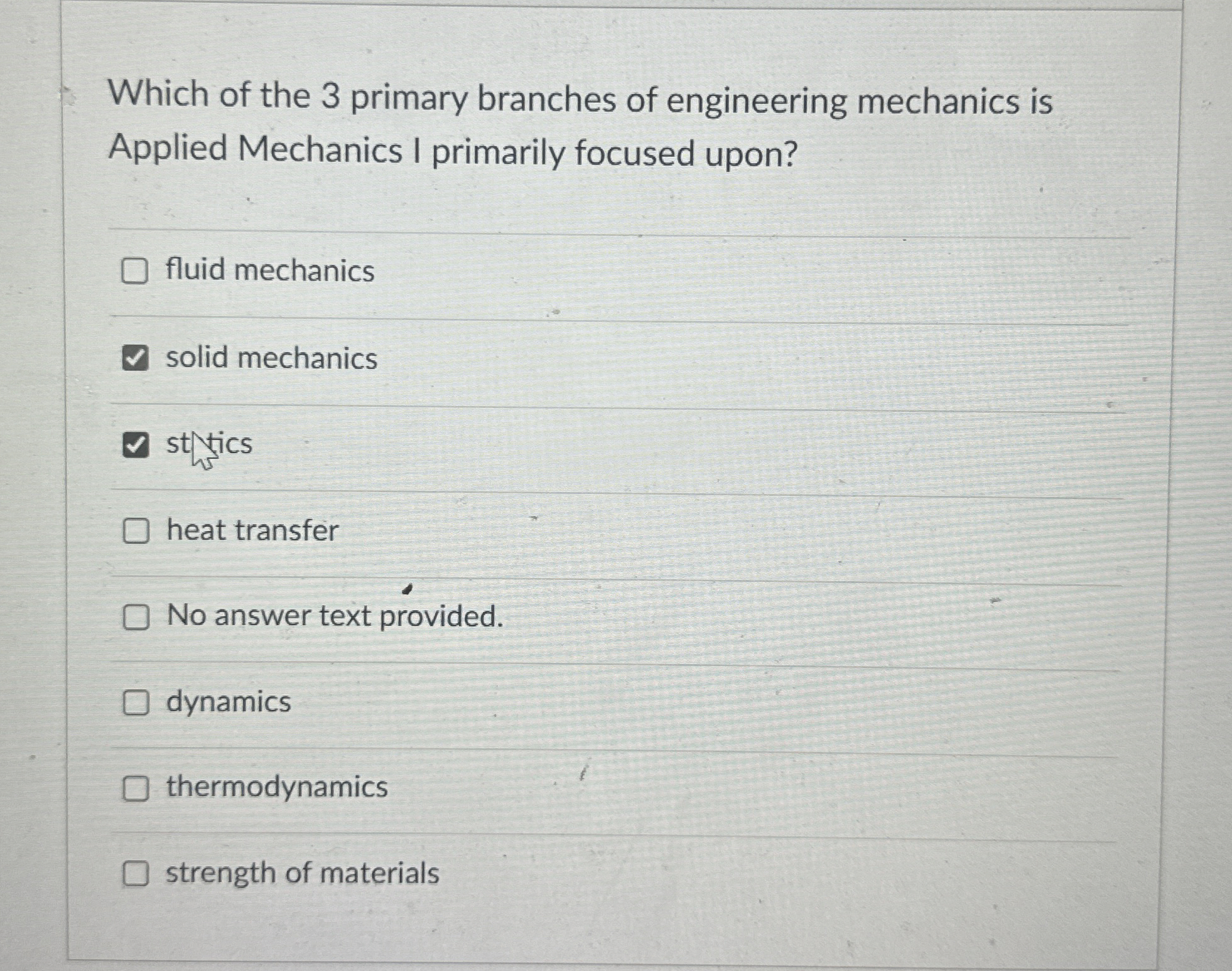 Which of the 3 primary branches of engineering