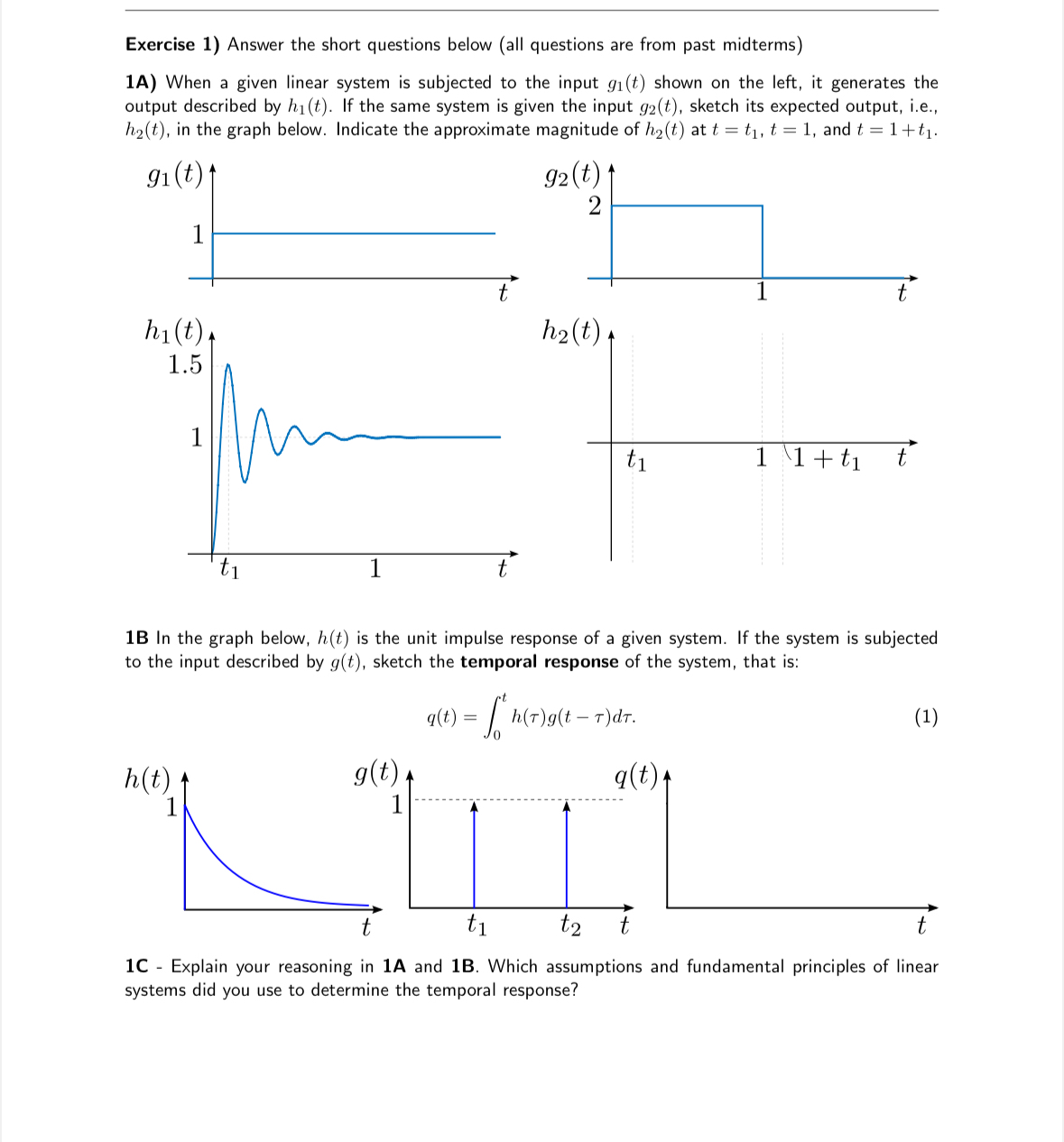 Exercise 1 ) Answer the short questions below (