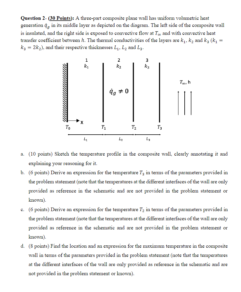 Question 2 - ( 3 0 Points ) : A three - part
