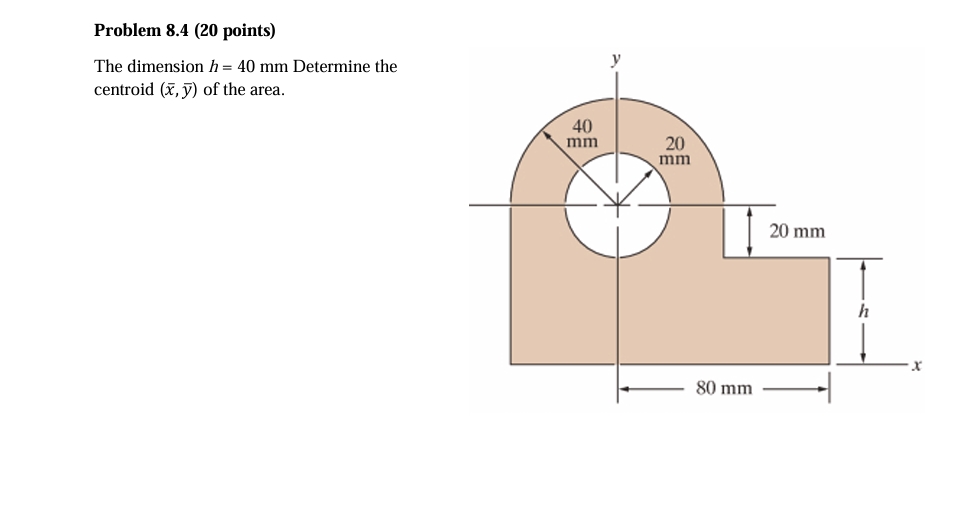 Problem 8 . 4 ( 2 0 points ) The dimension h = 4