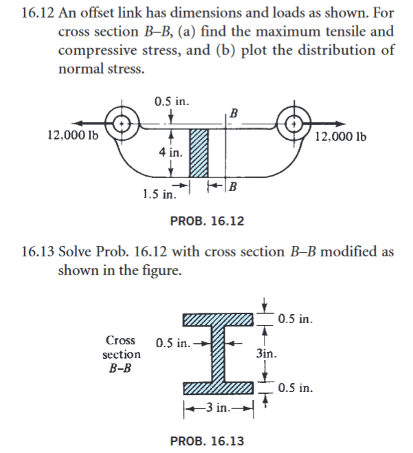 SOLVE ONLY 1 6 . 1 3 PLEASE: An offset link has