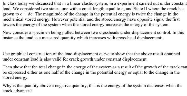 In class today we discussed that in a linear