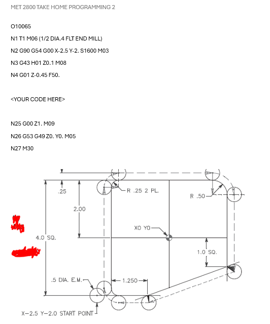 Complete the code while using IJK for the