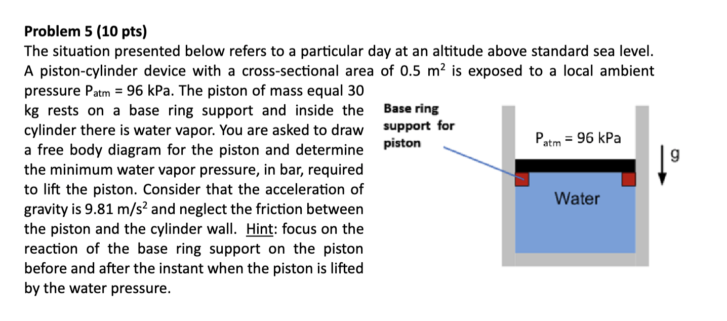 Problem 5 ( 1 0 pts ) The situation presented