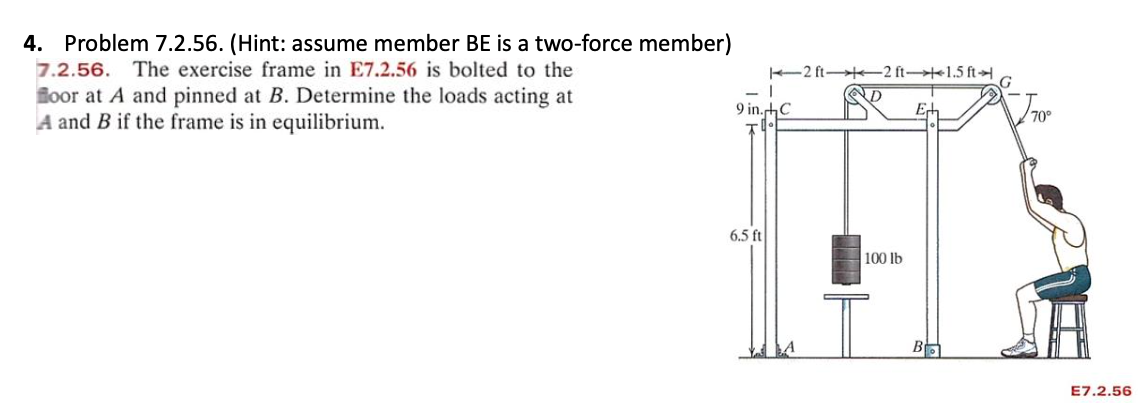 4 . Problem 7 . 2 . 5 6 . ( Hint: assume member