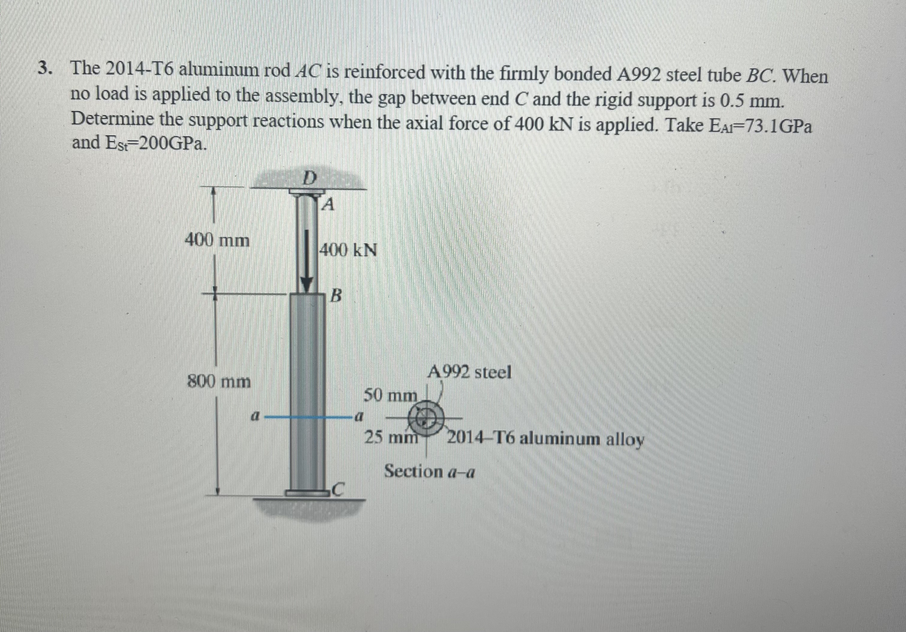 The 2 0 1 4 - T 6 aluminum rodAC is reinforced