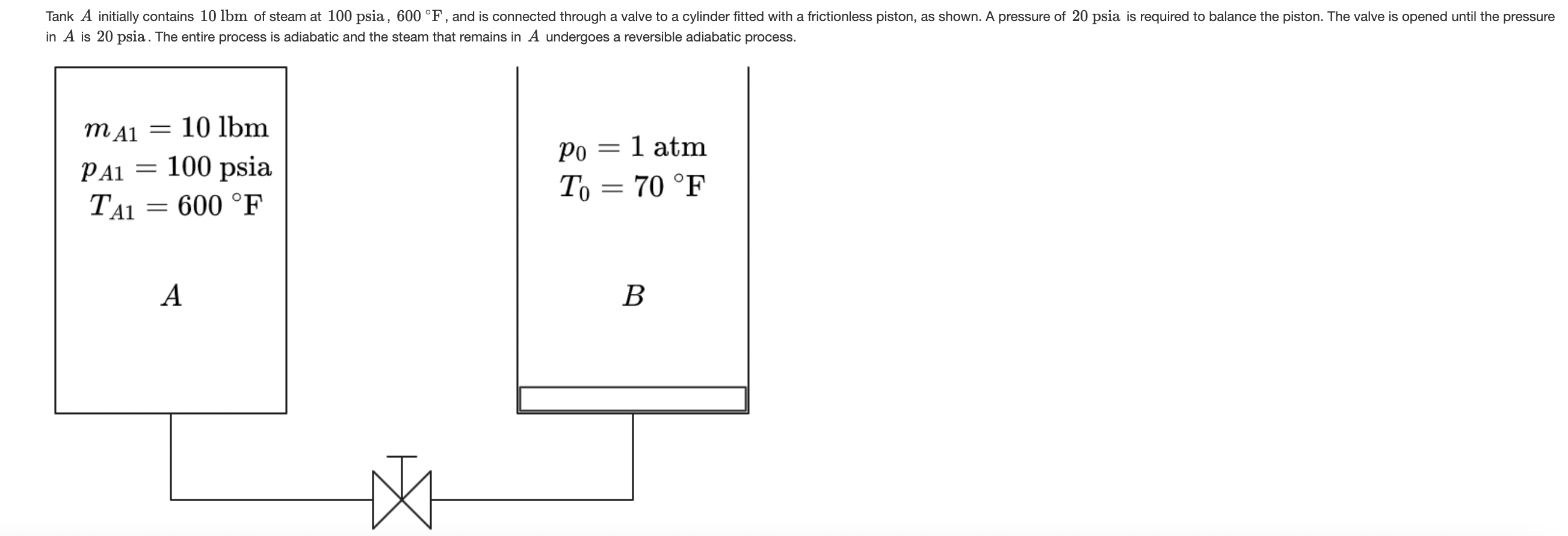 Determine: ( a ) the temperature of the mass