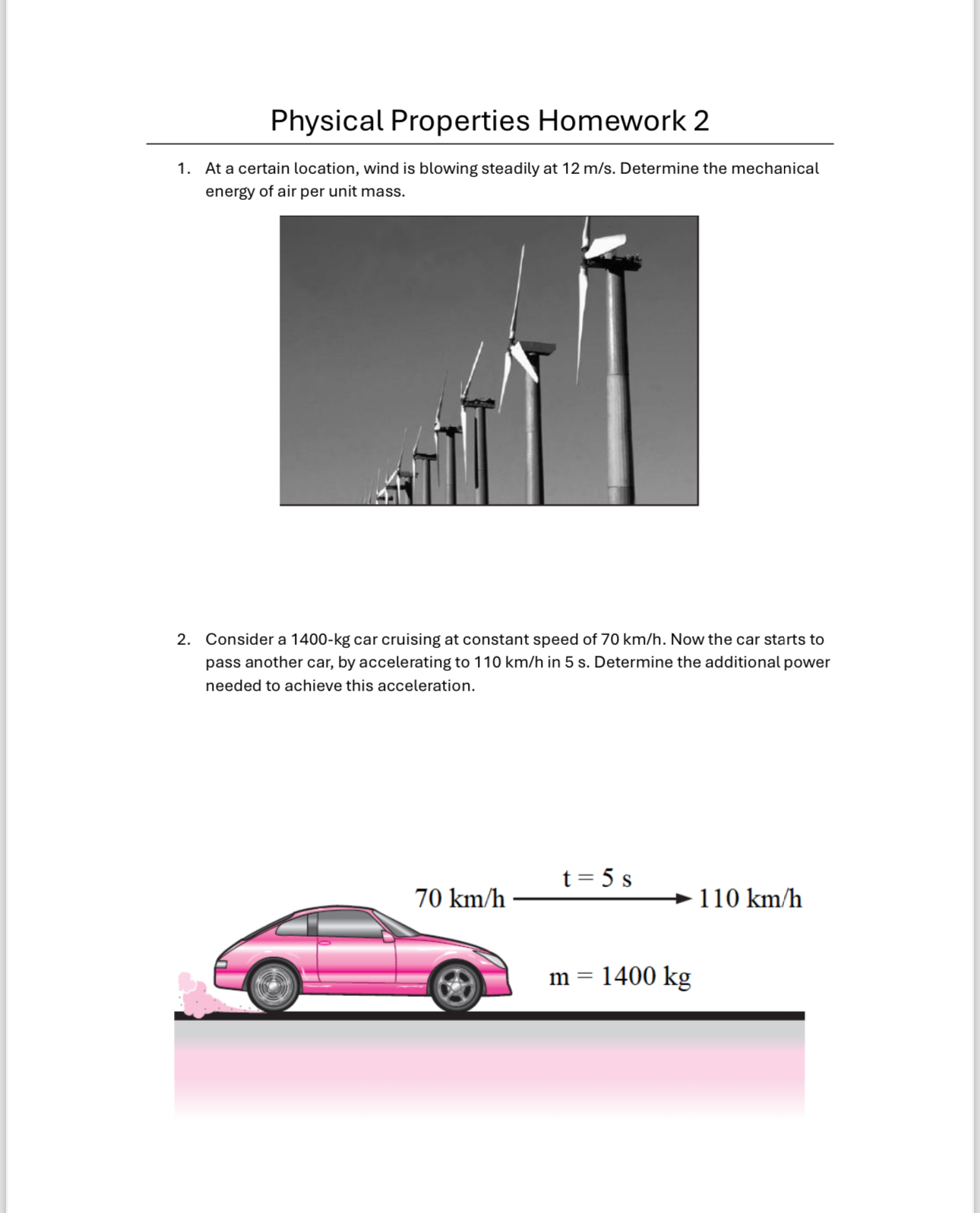 Physical Properties Homework 2 At a certain