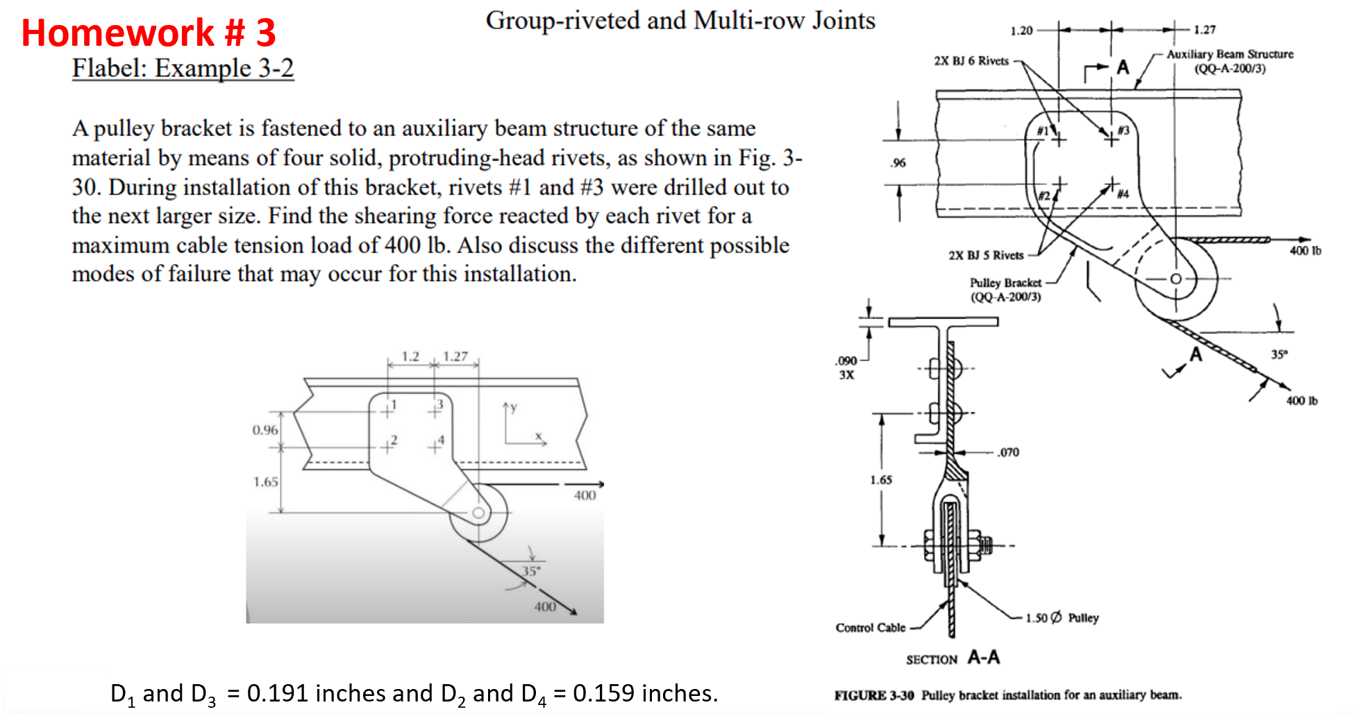 Homework \ # 3 Group - riveted and Multi - row