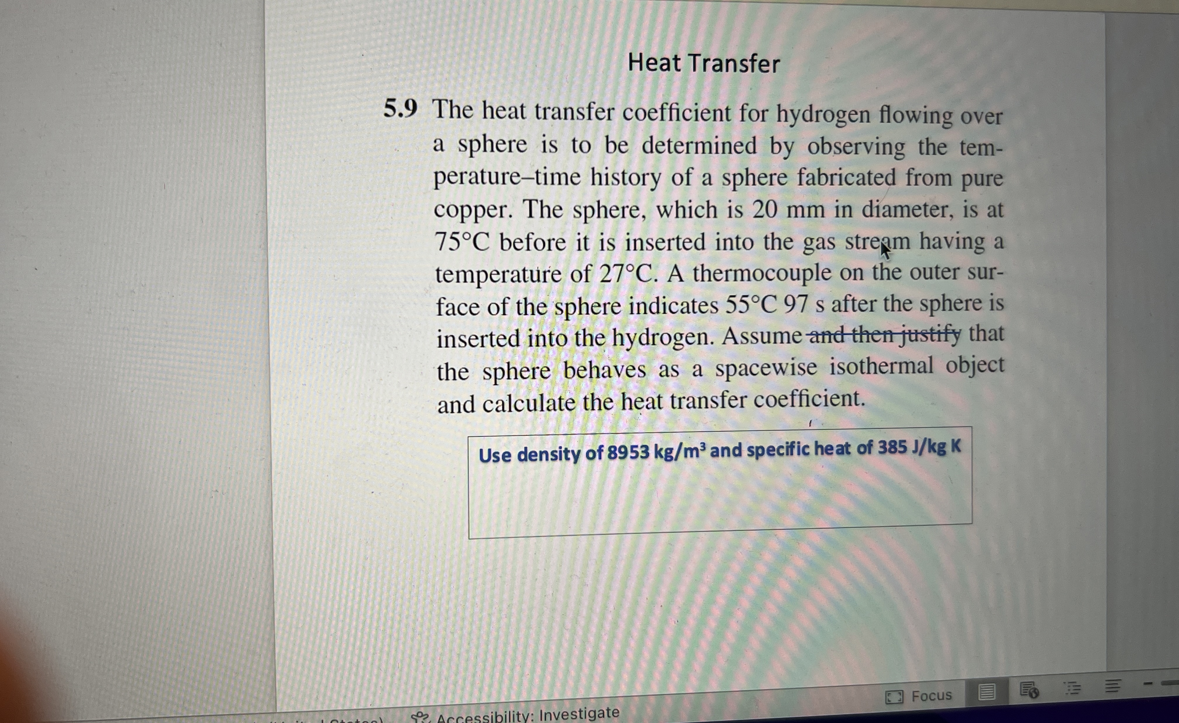 Heat Transfer 5 . 9 The heat transfer coefficient