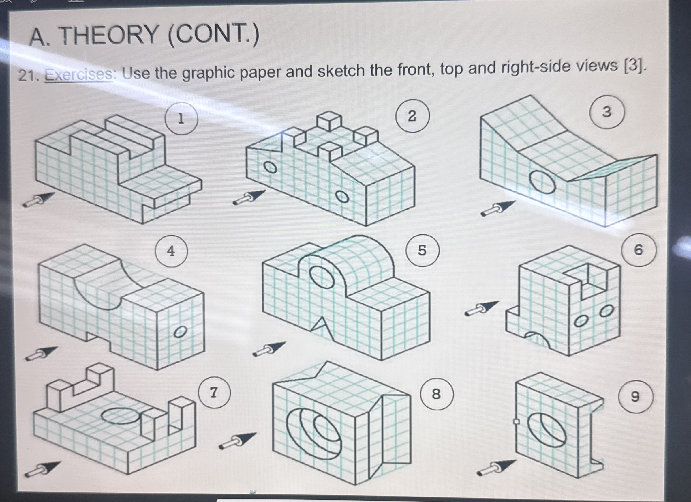 A . THEORY ( CONT . ) 2 1 . Exercises: Use the