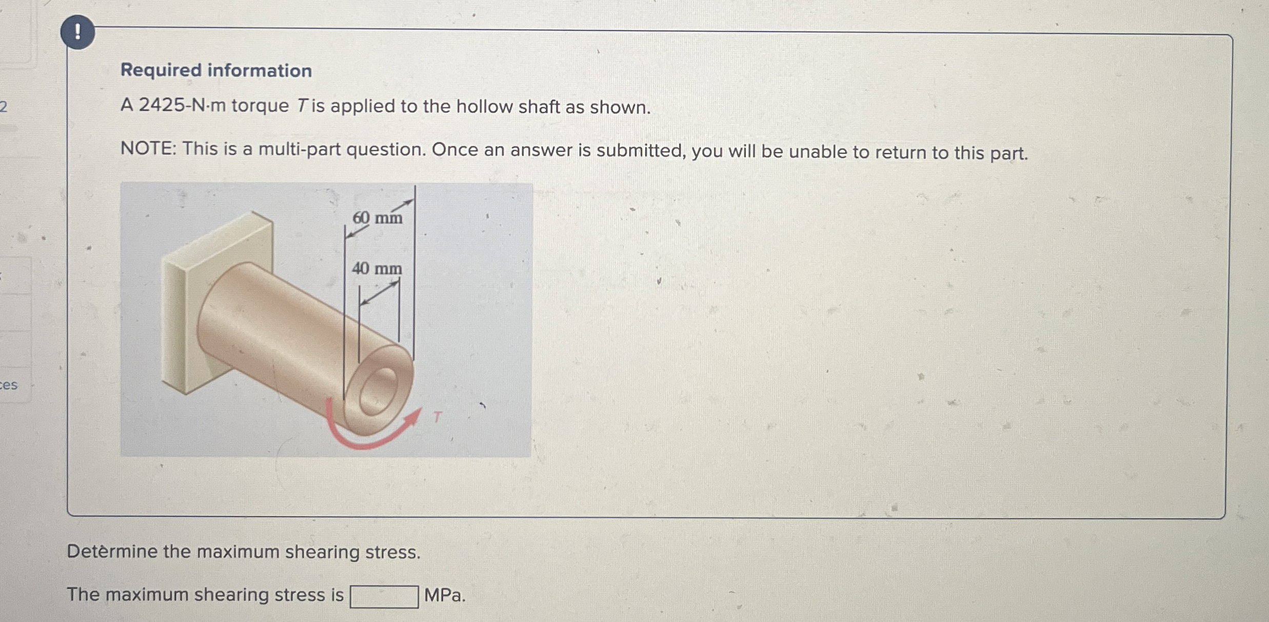 ! Required information A 2 4 2 5 - N * m torque T