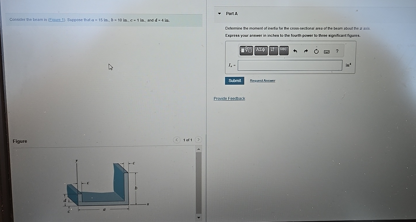 Consider the beam in ( Figure 1 ) . Suppose that