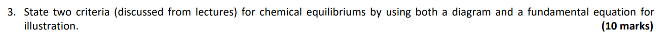 State two criteria ( discussed from lectures )