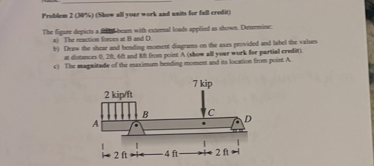 Probleme 2 ( 3 0 % ) ( Show alll your work and
