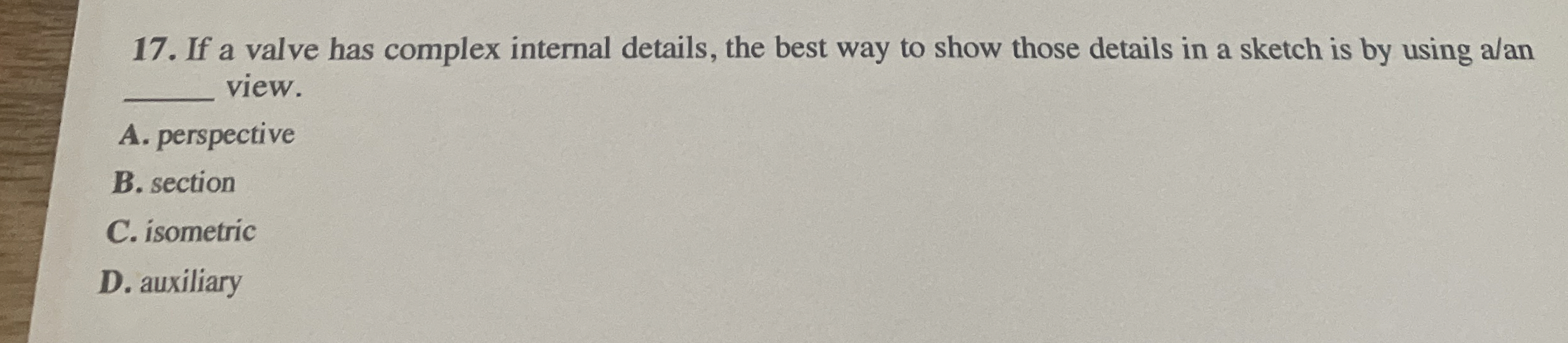 If a valve has complex internal details, the best
