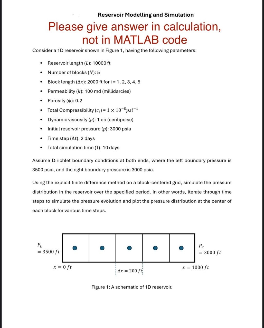 help Reservoir Modelling and Simulation Please