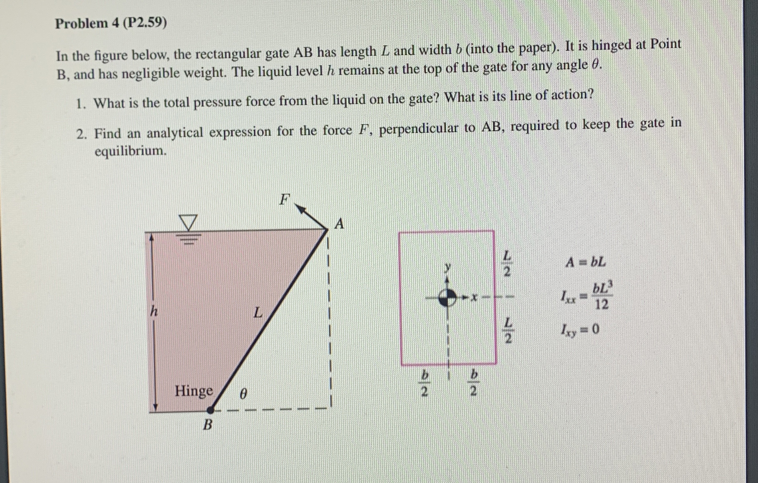 Problem 4 ( P 2 . 5 9 ) In the figure below, the