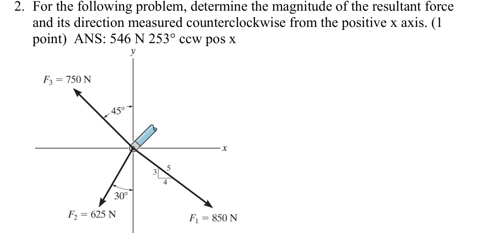 For the following problem, determine the