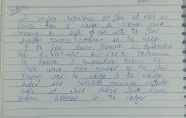 A imiform supusanic ar flow of math 2 . 0 Posses