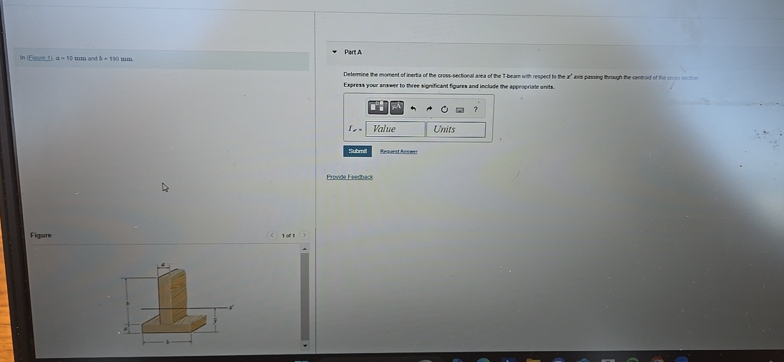 In ( Figure 1 ) a = 1 0 m m and b = 1 9 0 m m