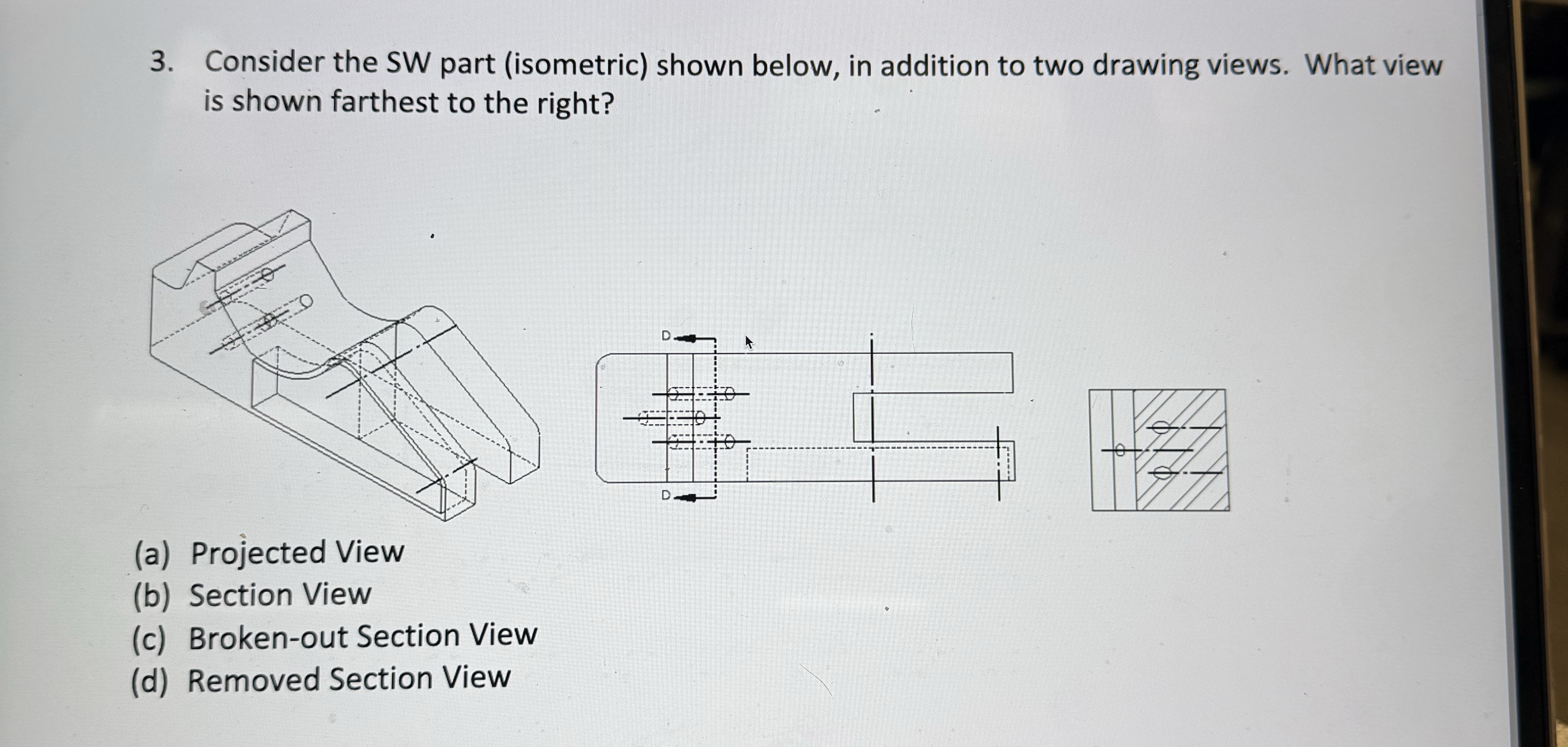 Consider the SW part ( isometric ) shown below,