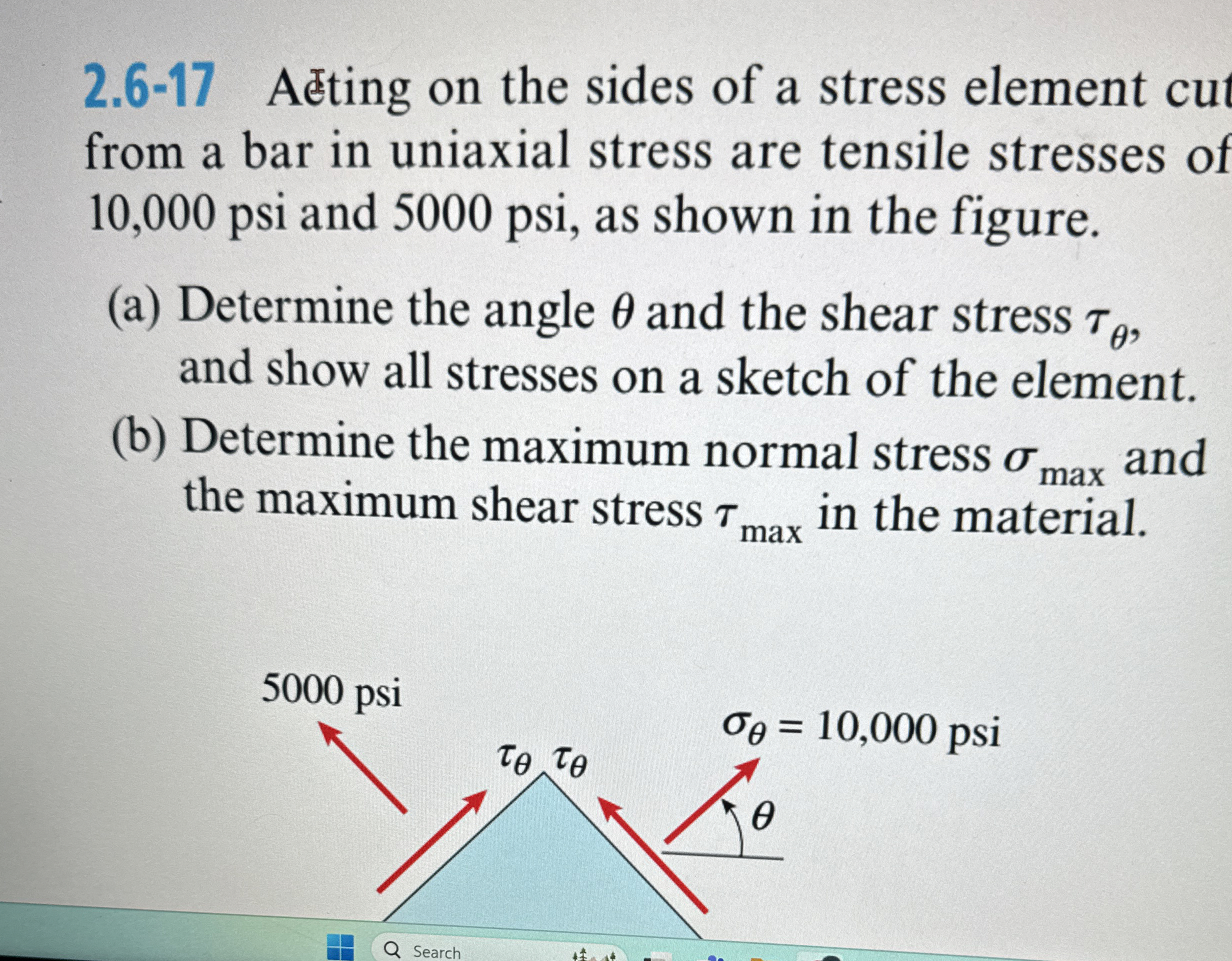 2 . 6 - 1 7 Aeting on the sides of a stress