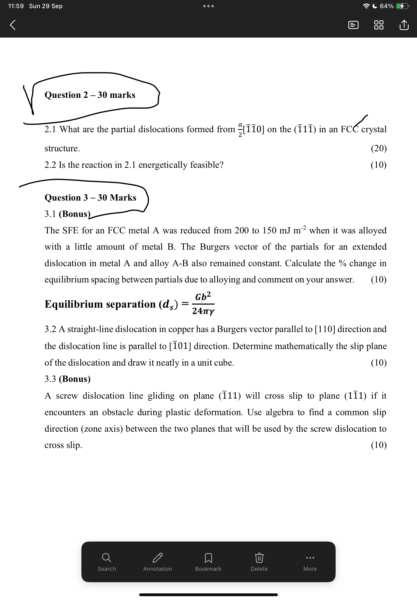 2 . 1 What are the partial dislocations formed