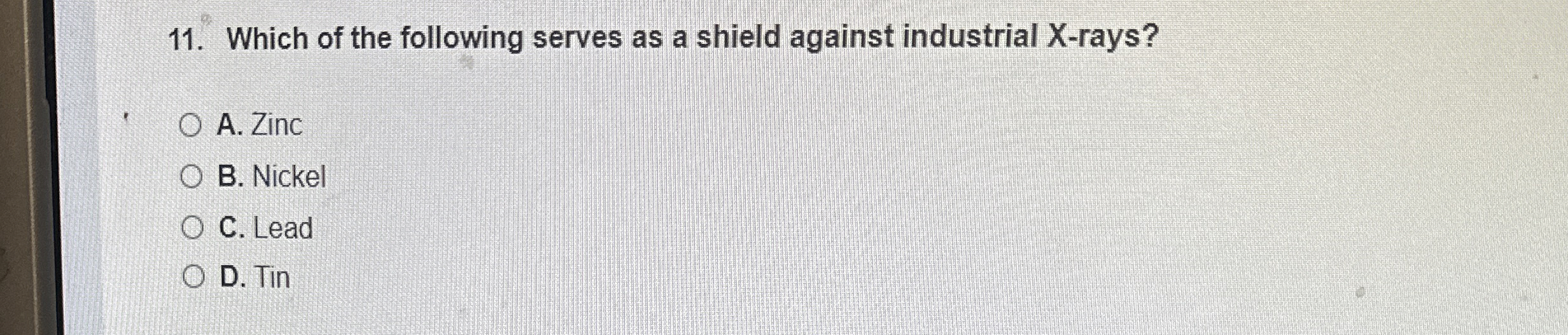 Which of the following serves as a shield against