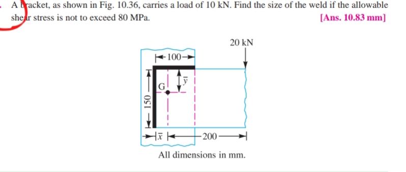 A backet, as shown in Fig. 1 0 . 3 6 , carries a