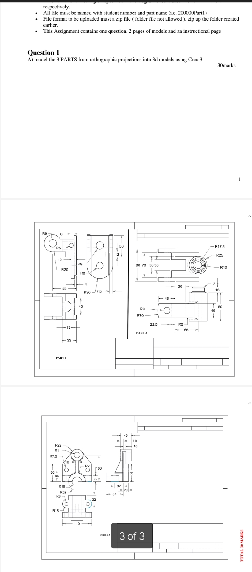 respectively. All file must be named with student