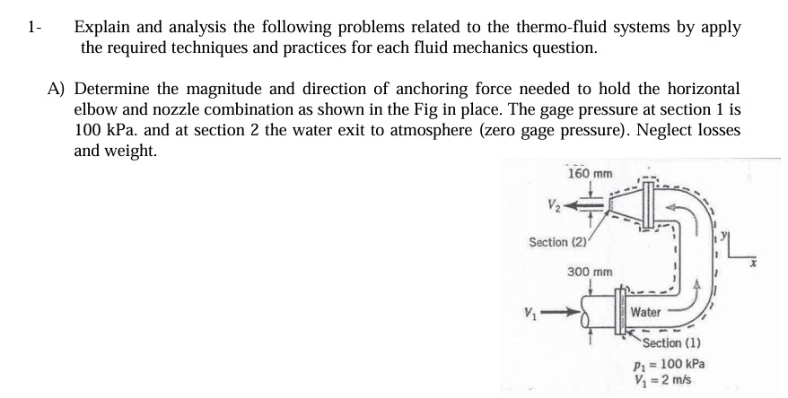 1 - Explain and analysis the following problems