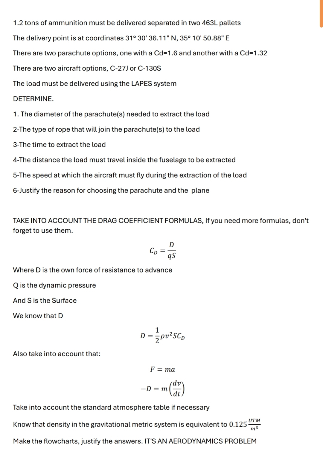 1 . 2 tons of ammunition must be delivered