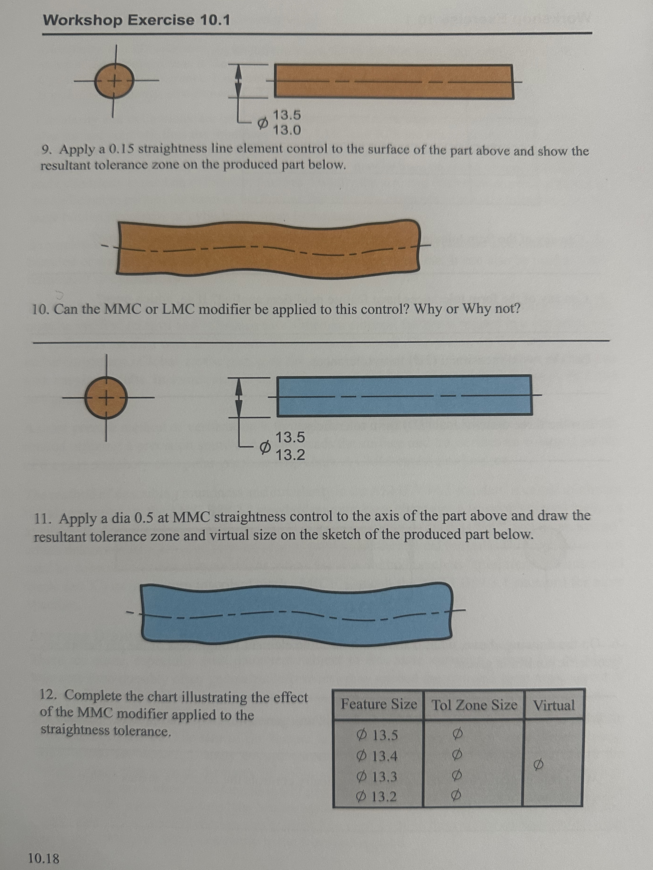 Apply a 0 . 1 5 straightness line element control