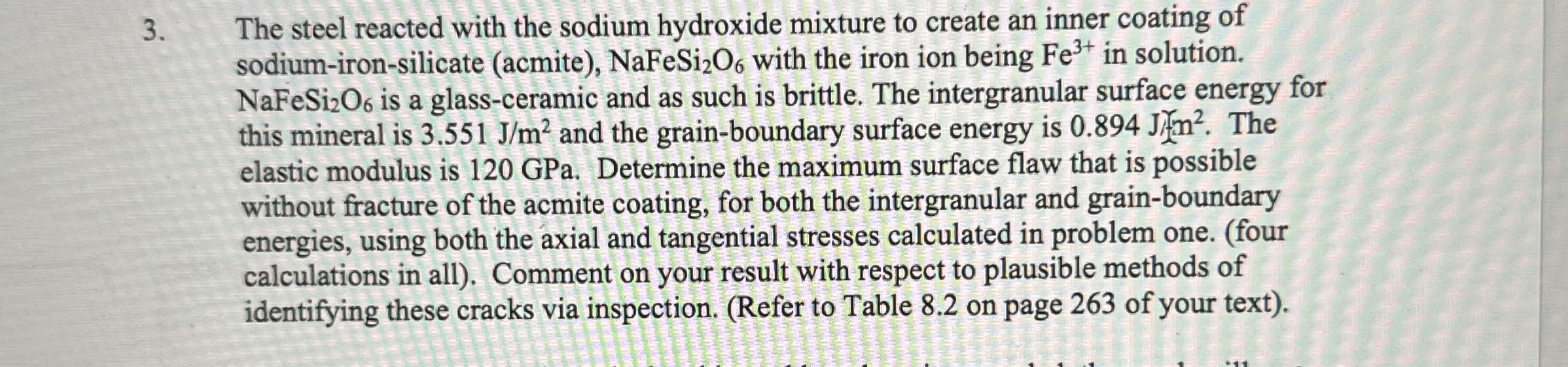The steel reacted with the sodium hydroxide